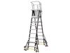Little Giant Safety Cage Model 8 Ft. to 14 Ft. IAA FG with Wheel Lift and Ratchet Levelers, small