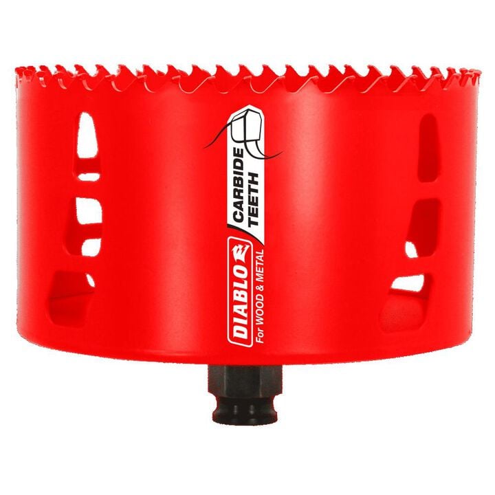 Diablo Tools 4 5/8 Inch 117mm Carbide Tip Wood & Metal Holesaw, large image number 0