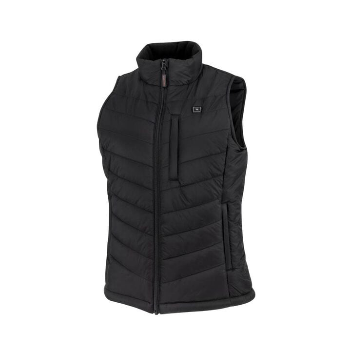Radians Womens Heated Puffer Vest Kit with Battery, Black, XS