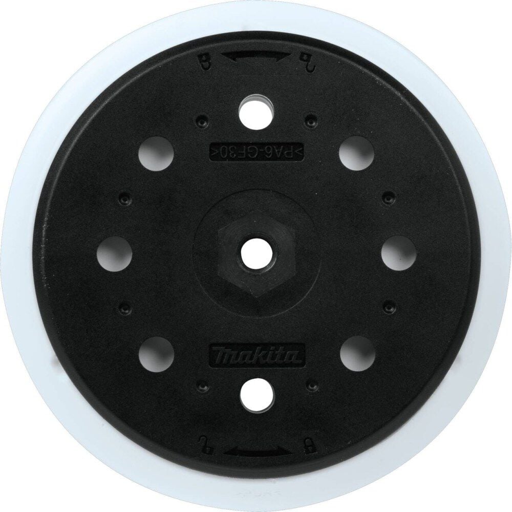 Makita 6 Inch Round Sanding Backing Pad, Hook & Loop, Soft, large image number 1