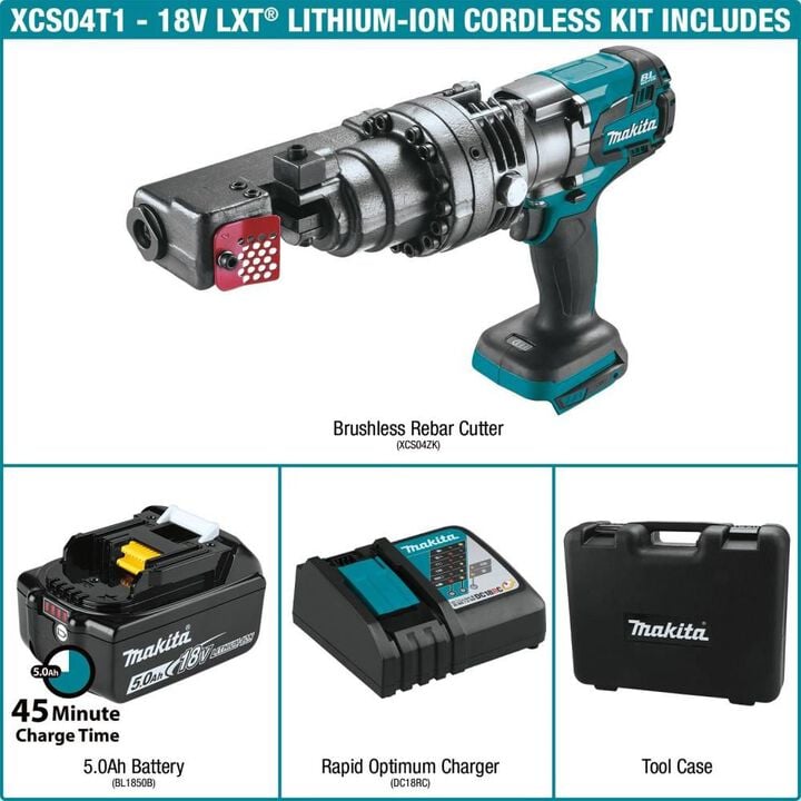 Makita 18V LXT Lithium-Ion Brushless Cordless Rebar Cutter Kit (5.0Ah), large image number 12