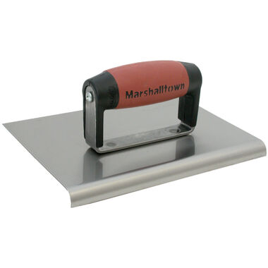 Marshalltown Stainless Steel Straight Edge Hand Edger - 6X6in - 3/8in Radius - 1/2in Lip