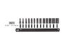 Tekton 1/4 Inch Semi-Deep 12 Point Impact Sockets, Rail, 5/32-11/16 Inch, 13 Pieces, small image number 2