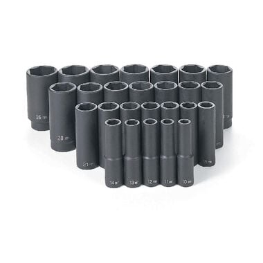 Grey Pneumatic 1/2in Drive 26 Pc. Deep Length Metric Master Set