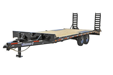 Diamond C 24 Ft. x 102 In. Heavy Duty Deck Over Equipment Trailer with Max Ramps