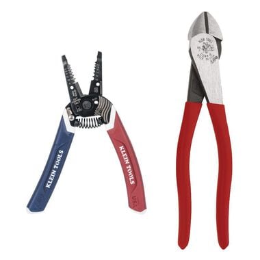 Klein Tools Diagonal Cutter Stripper Kit 2pc