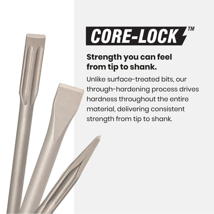 Spyder 3/4 Inch W x 10 Inch Long SDS-Plus Fluted Flat Chisel Bit, large image number 3