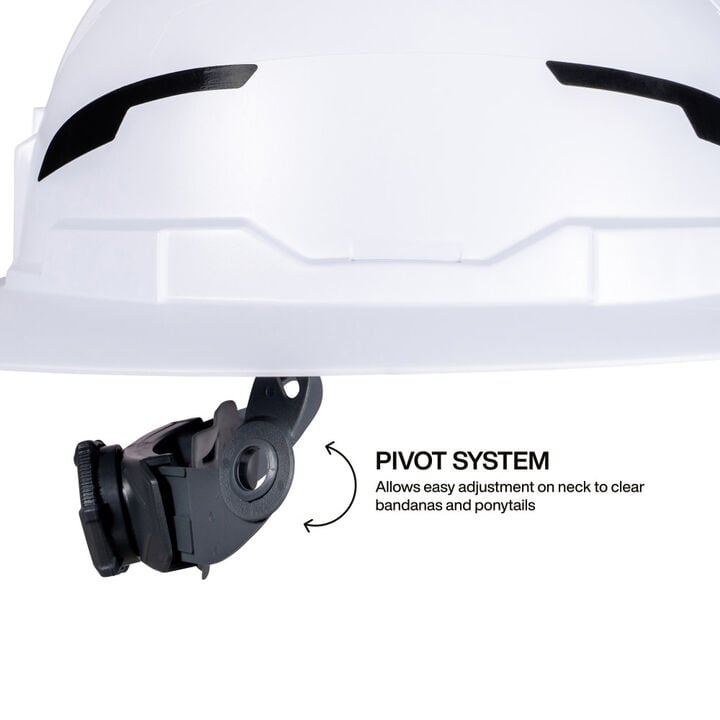 Klein Tools Class E Type-2 Hard Hat, Non-Vented Full Brim, Chin Strap, White, US ONLY, large image number 2