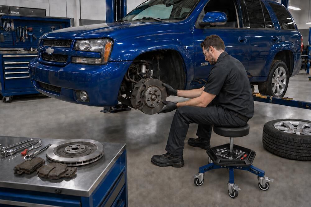 RIKON Heavy Duty Low Rolling Shop Stool, large image number 3