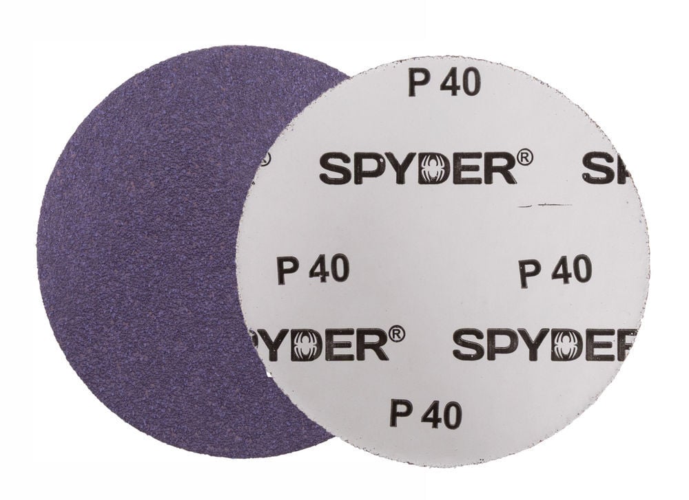 Spyder 40 Grit Ceramic Sanding Discs, 5 Inch Self Stick Adhesive PSA 10 Pieces, large image number 4