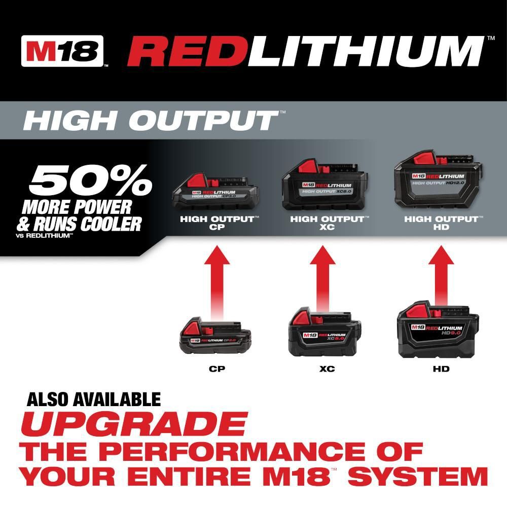 Milwaukee M18 REDLITHIUM XC 18V 5Ah Lithium Ion Power Tool Battery Pack with Fuel Indicator, large image number 4