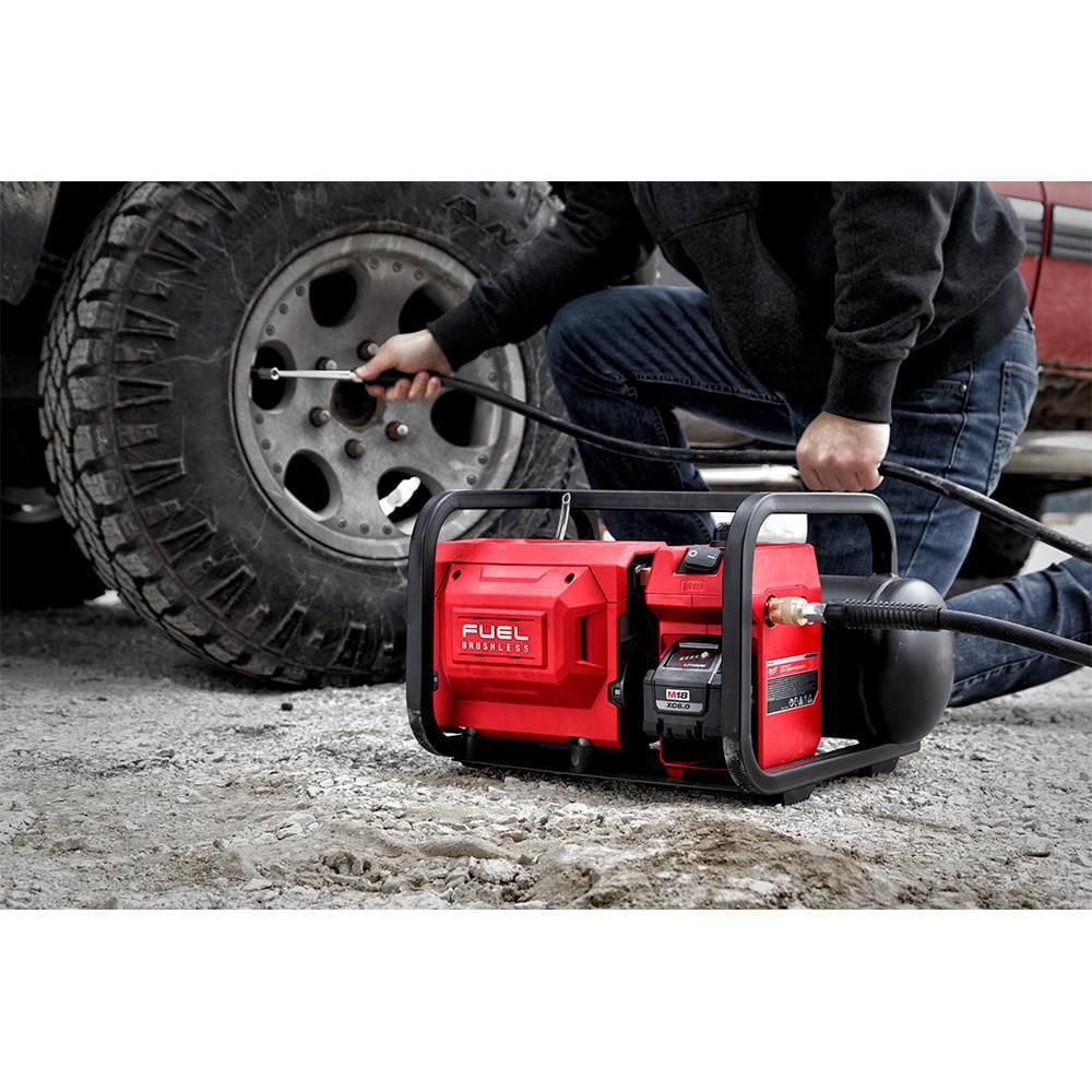 Milwaukee M18 FUEL 2 Gallon Compact Quiet Compressor (Bare Tool), large image number 8