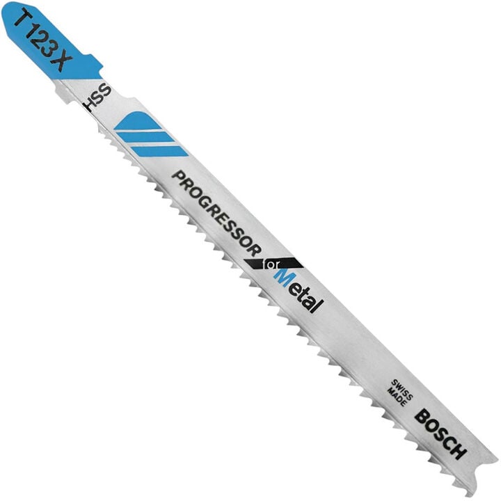 Bosch 4 Inch 10-24P TPI Progressor for Metal T-Shank Jig Saw Blades 5 Piece, large image number 0