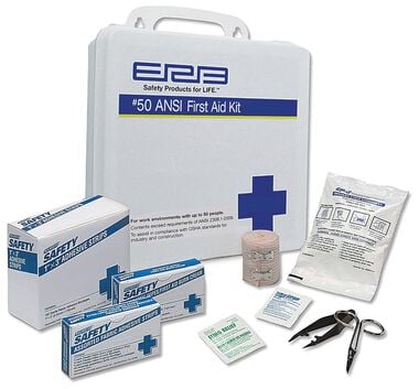 ERB First Aid Kit with Plastic Box for Work Environments with up to 50 People, large image number 0