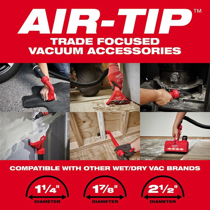 Milwaukee M18 FUEL 6 Gallon Wet/Dry Vacuum (Bare Tool) with 4-in-1 Cleaning Tool & Storage Bag Bundle, large image number 9