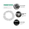 Johndow 5 x 16 Inch Steering Wheel Covers 500 Pieces, small image number 3