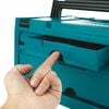 Makita MAKPAC 4 Drawer Interlocking Case 8 1/2in x 15 1/2in x 11 5/8in, small image number 2