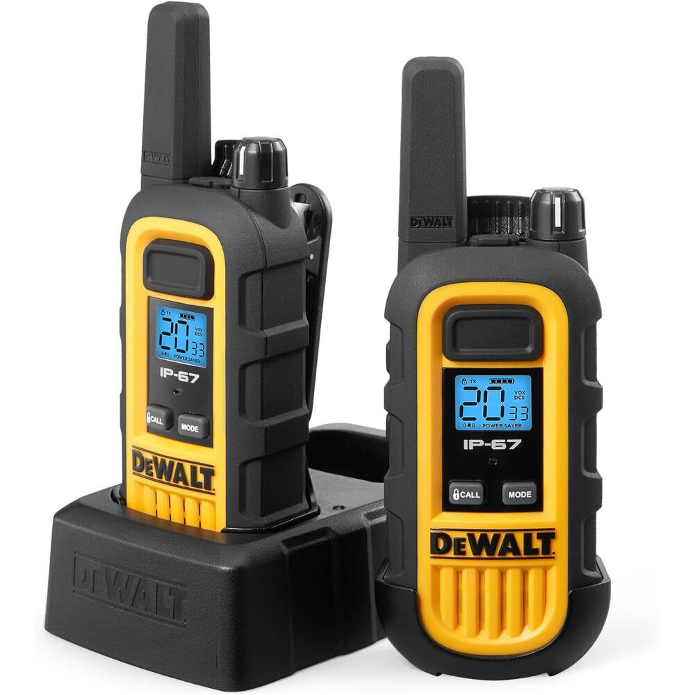 DEWALT HeavyDuty 1W Walkie Talkies 2pk DXFRS300 Acme Tools
