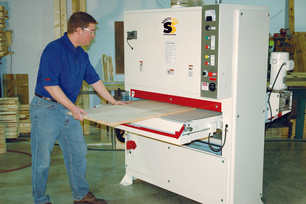 Safety Speed Mfg 43 x 75 Inch 15 HP 208/230V Wide Belt Sander, large image number 2