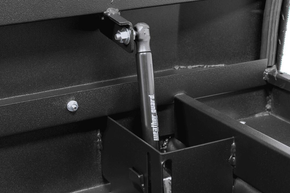 Weather Guard Saddle Truck Tool Box Aluminum Full Deep Textured Matte Black, large image number 7