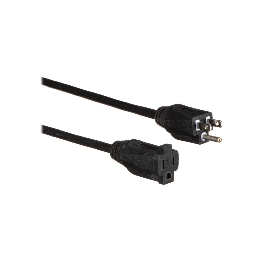 Century Wire Pro Classic 25 ft 12/3 SJTW Black Non-Lighted Extension Cord, large image number 3