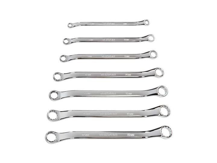 Tekton 45-Degree Offset Box End Wrench Set 7 Piece 6 - 19 mm