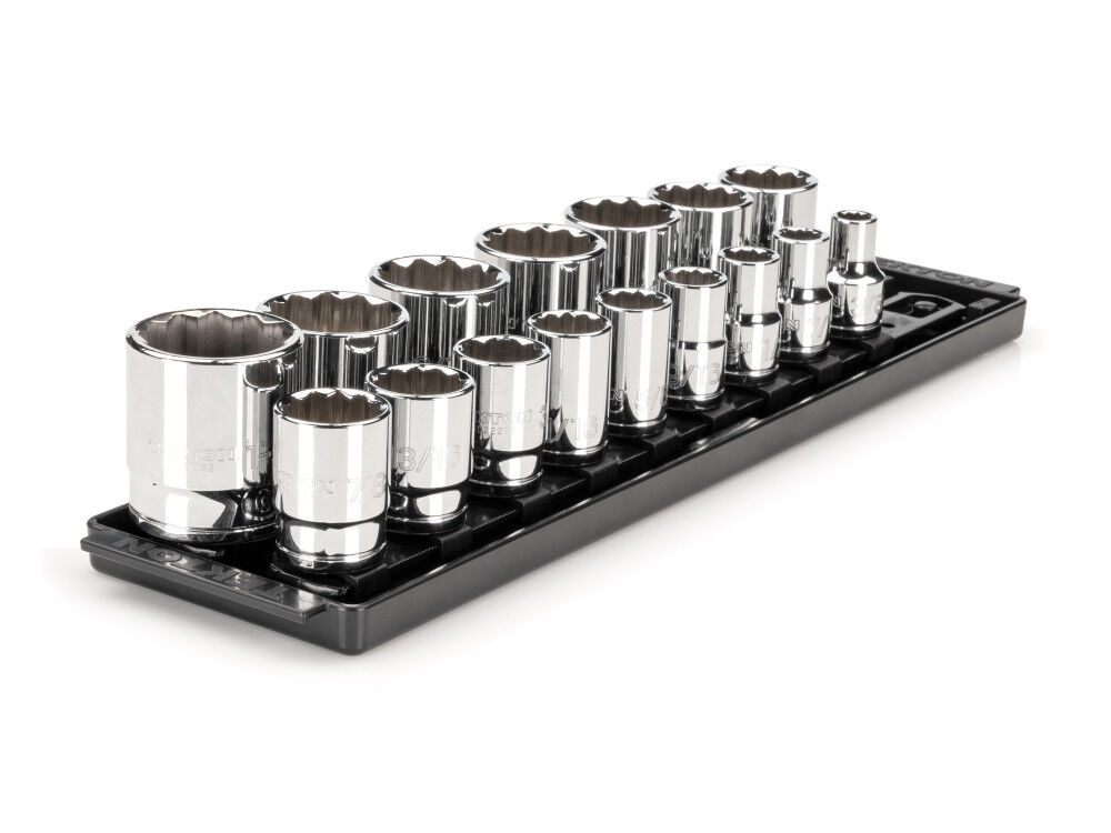 Tekton 1/2 Inch 12 Point Socket Set, 16 Pieces (3/8 - 1-5/16 Inch), large image number 2