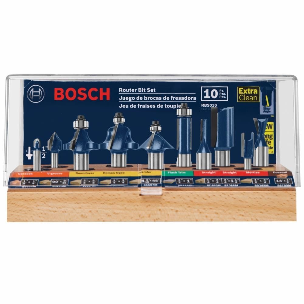 Bosch 10 pc. All-Purpose Router Bit Set, large image number 3