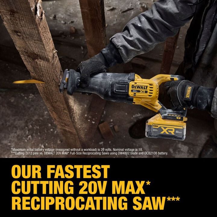 DEWALT 20V MAX XR Reciprocating Saw Kit with XR POWERPACK, large image number 7