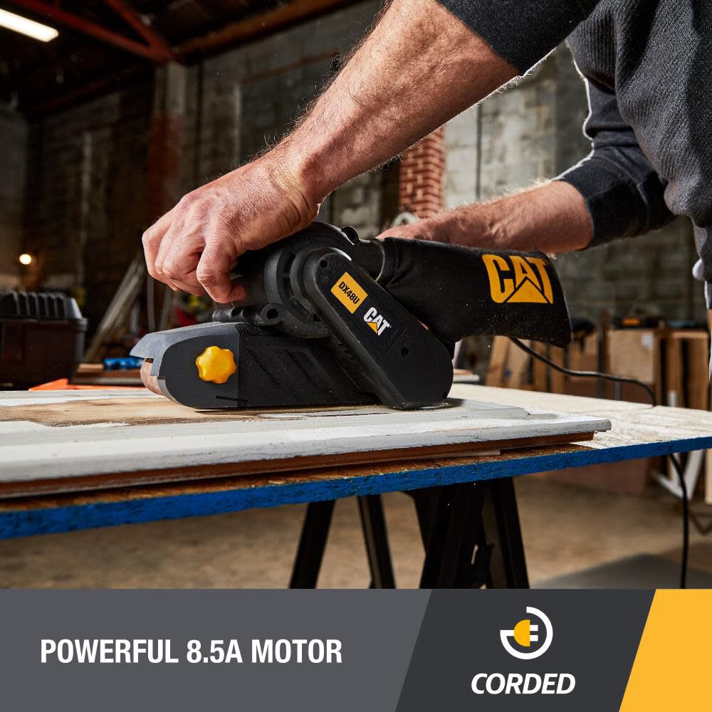 CAT Belt Sander 3 in X 21 in 8.5Amp Corded, large image number 7