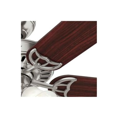 Hunter Fan Studio Series Ceiling Fan 52in Brushed Nickel Cherry, large image number 5
