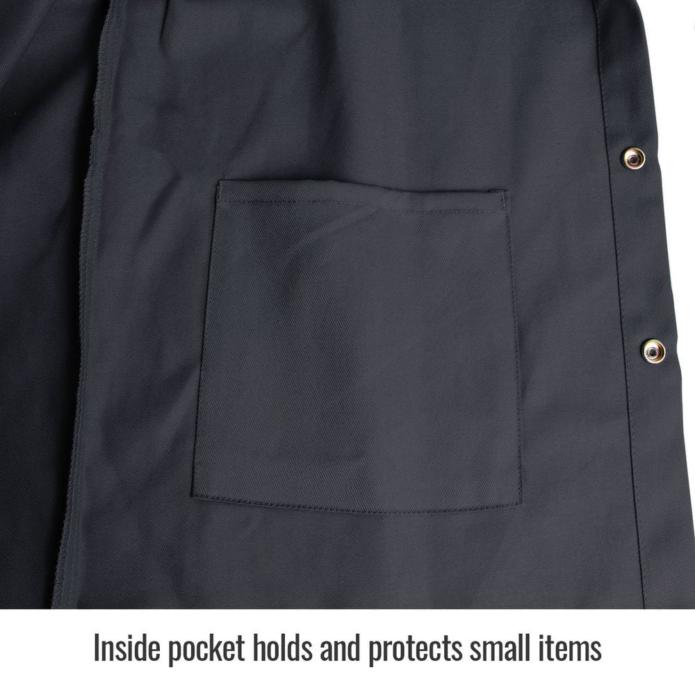 Black Stallion Welding Jacket 9oz Black FR Cotton 5X, large image number 3