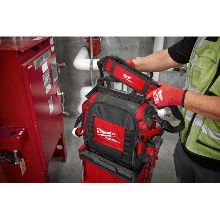 Milwaukee PACKOUT 15 Inch Structured Tool Bag & Compact Low-Profile Organizer Bundle, large image number 7