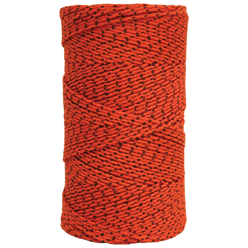 Kraft Tool Co 685 Ft Rose Bonded Braided Nylon Masons Line Orange and Black, large image number 1