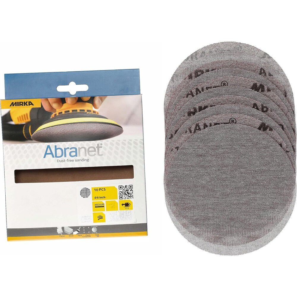 Mirka Abranet 5in 150 Grit Mesh Sanding Disc 10pk, large image number 3