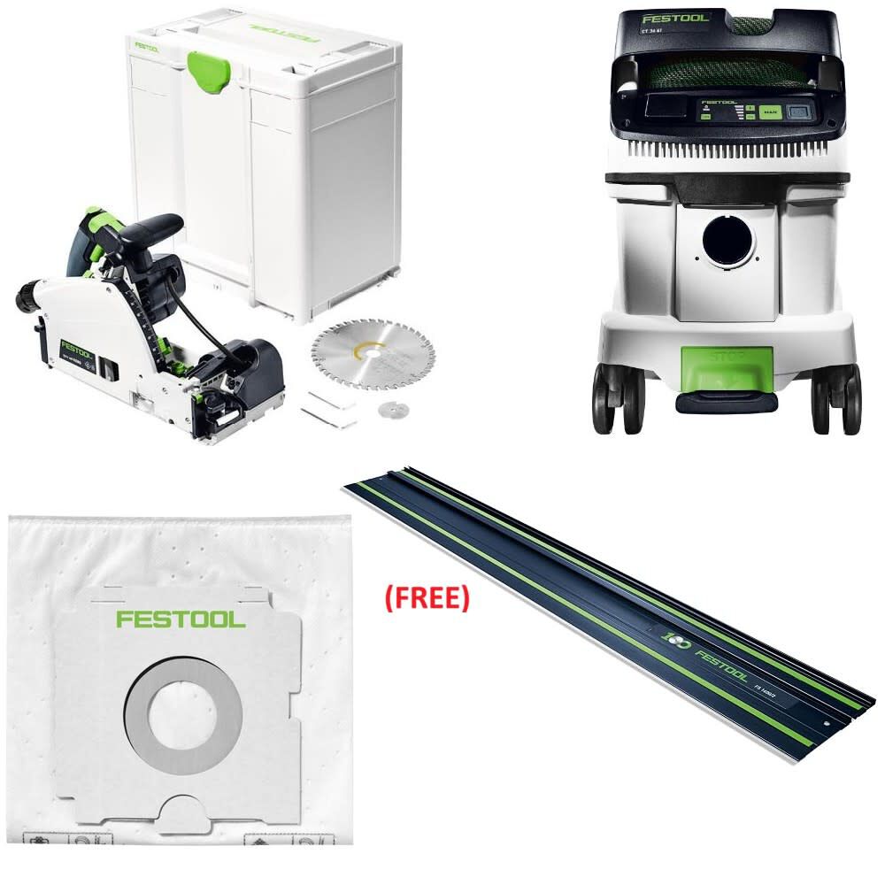 Festool TSV 60 KEB-F-Plus Saw Bundle - 576735-577872