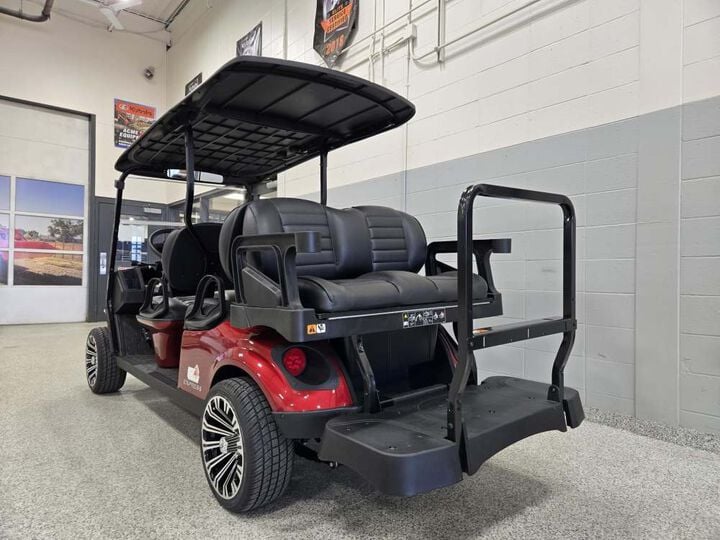 E-Z-GO Express S6 6-Seat Gas Golf Cart Inferno Red, large image number 7