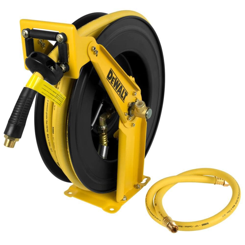 DEWALT 1/2 in. x 50 ft. Double Arm Auto Retracting Air Hose Reel – DXCM024-0344