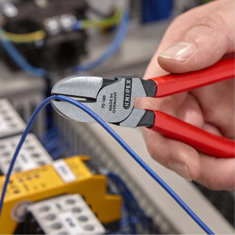 Knipex 6-1/4 Inch Diagonal Cutters with Plastic Handle, large image number 17