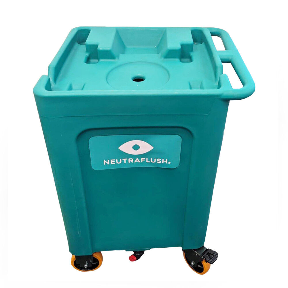 Aero Healthcare NeutraFlush Gravity Fed Eyewash Station 16 Gallon with Drain Cart, large image number 3