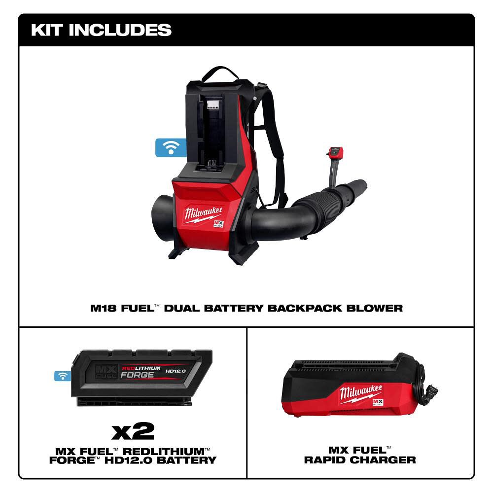 Milwaukee MX FUEL Backpack Blower Kit, 800 CFM, large image number 6
