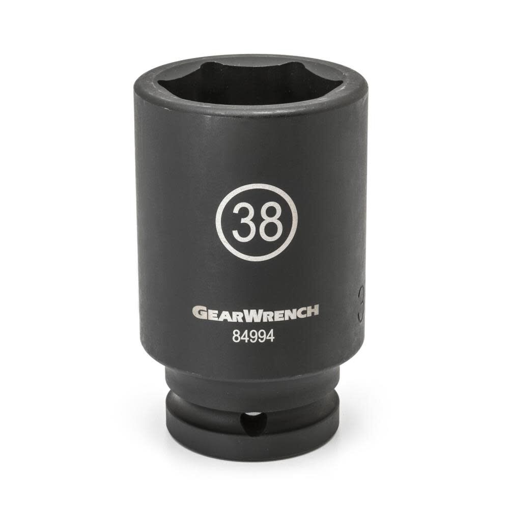 GEARWRENCH Impact Socket 3/4 in Drive 6 Point Deep 19mm, large image number 1