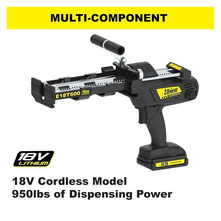Albion Engineering 600 Series 18V Cordless Multi-Component Cartridge Gun, large image number 1
