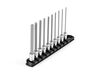 Tekton 1/4 Inch Long Hex Bit Socket Set with Rail, 5/64-5/16 Inch, 10 Pieces, small image number 2
