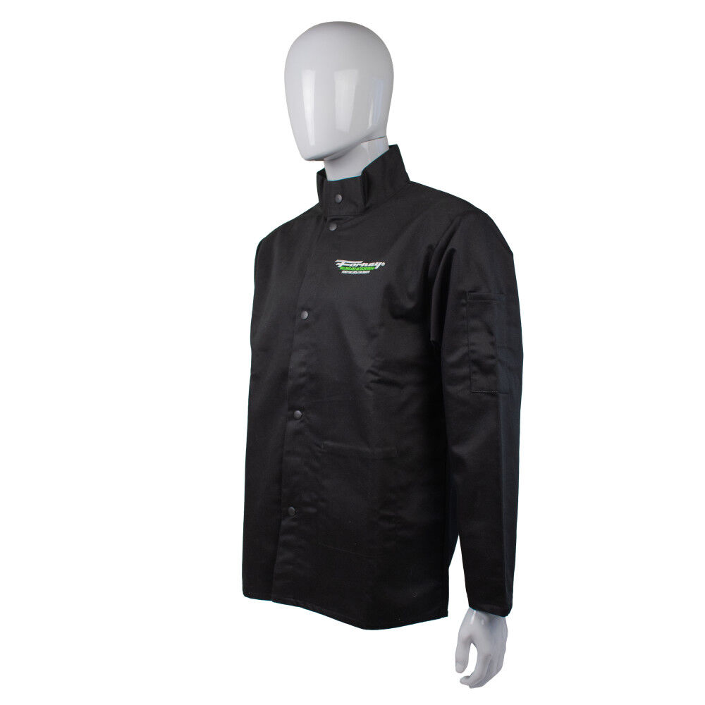 Forney Industries Flame Retardant Light-Duty Welding Jacket, Black, Large, large image number 3
