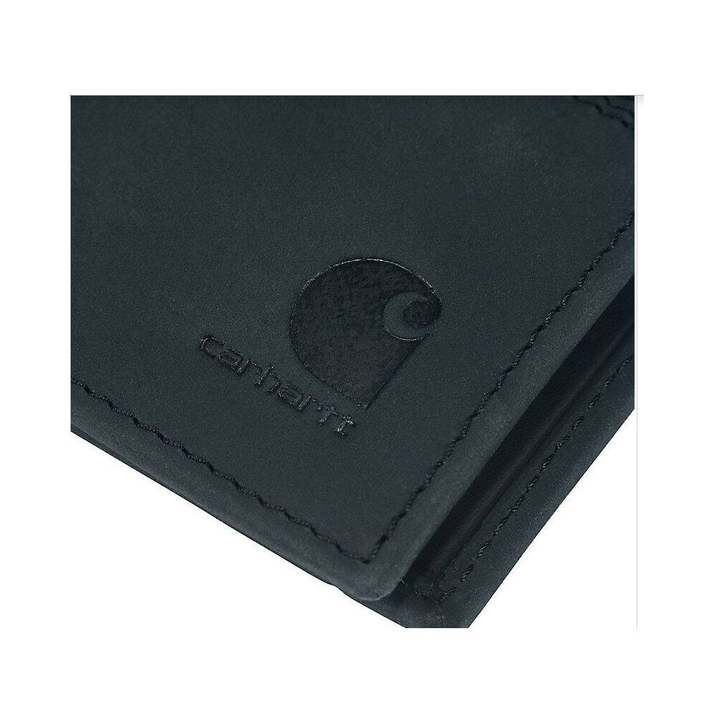 Carhartt Black Saddle Leather Bifold Wallet, large image number 6