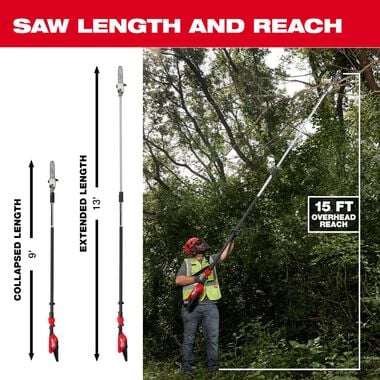 Milwaukee M18 FUEL Telescoping Pole Saw (Bare Tool), large image number 5