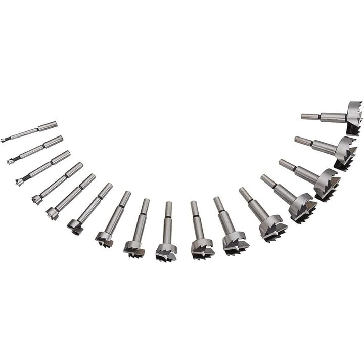 Steelex Forstner Bit Set 1/4 to 2-1/8in 16pc, large image number 2
