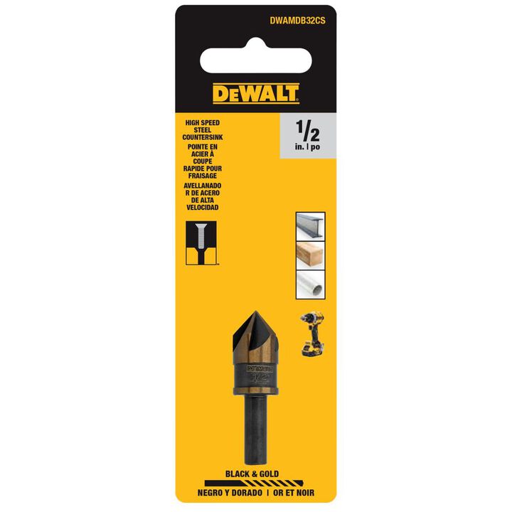 DEWALT 1/2 Inch High-Speed Steel Countersink, large image number 2