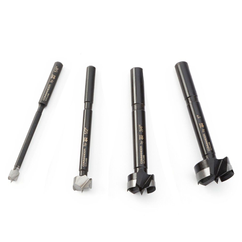 Commander Tool Steel Forstner Bit Set 4 Pieces - CFB-410000
